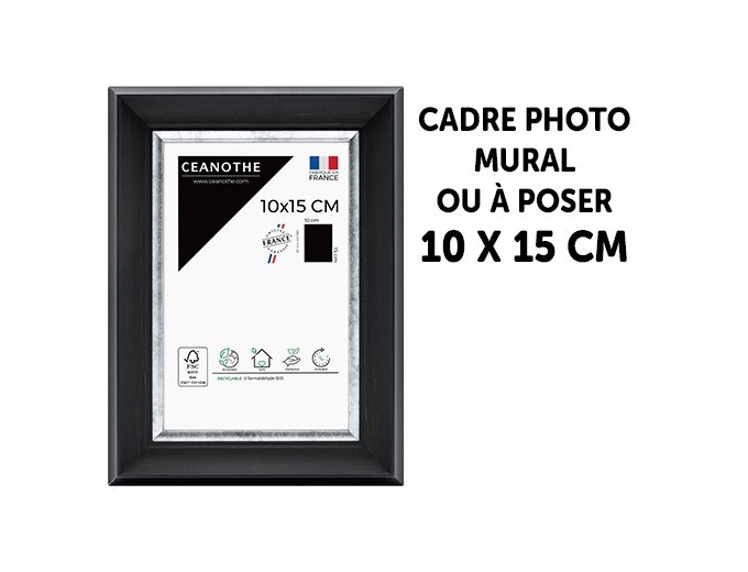 Ceanothe cadre bois noir PANDORE