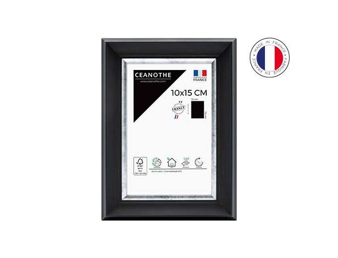 Ceanothe cadre bois noir PANDORE