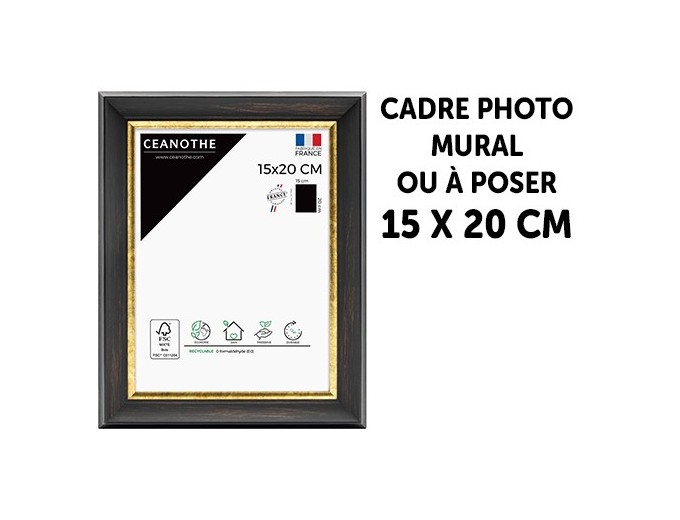 Ceanothe cadre bois noir PANDORE