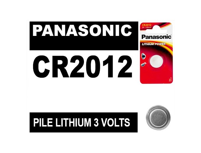 PILE PANASONIC BLISTER CR 2012  (12)