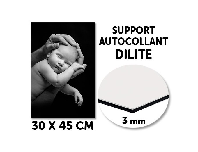 SUPPORT AUTOCOLLANT DILITE EPAISSEUR 3mm, 30x45cm