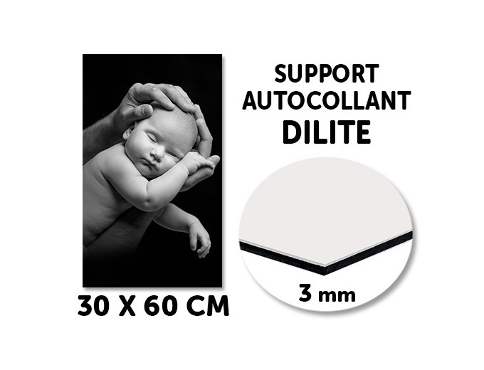 SUPPORT AUTOCOLLANT DILITE EPAISSEUR 3mm, 30x60cm