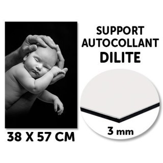 SUPPORT AUTOCOLLANT DILITE EPAISSEUR 3mm, 38x57cm