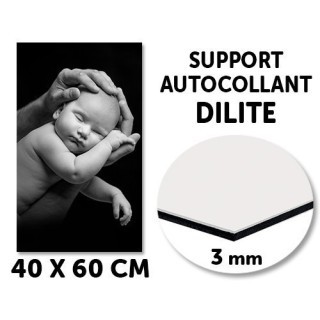 SUPPORT AUTOCOLLANT DILITE EPAISSEUR 3mm, 40x60cm