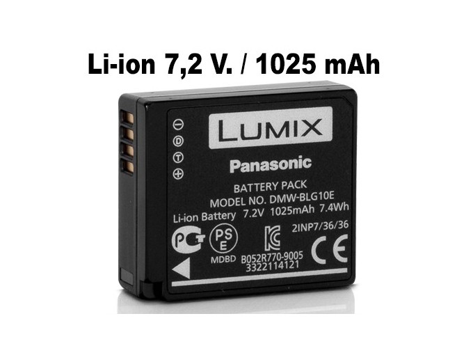 PANASONIC BATTERIE DMW-BLG10E TZ80 85 90 99