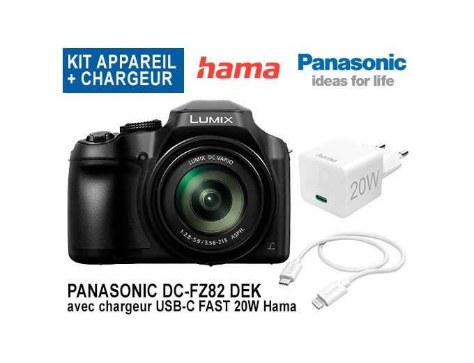 PANASONIC DC-FZ82 DEK avec chargeur et cable USB-C