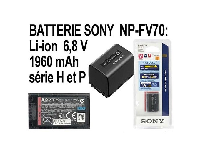 SONY NP-FV70  BATTERIE INFOLITHIUM