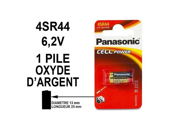 *PILE PANASONIC  PX28  62V OXYDE D'ARGENT (10)