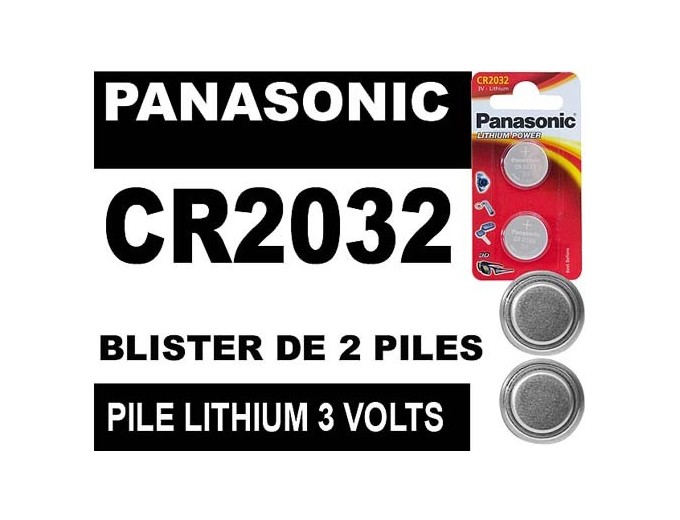 PILE PANASONIC BLISTER 2 CR 2032  (12)