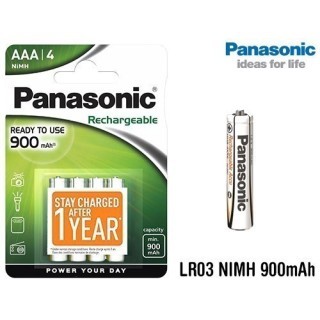 PANASONIC BLISTER 4 ACCUS LR03 NIMH 900 mAh