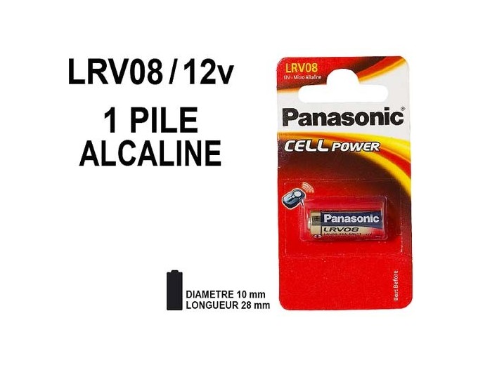 BLISTER PILE PANASONIC LRV08 (GP23) 12V  (10)