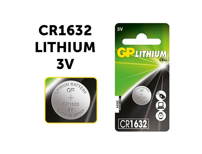 GP  PILE CR1632  LITHIUM 3V (10)