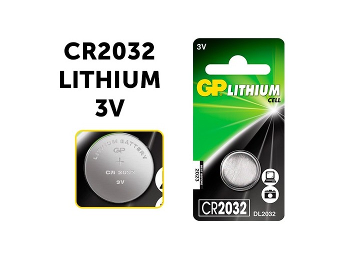 GP  PILE CR2032  LITHIUM 3V (10)