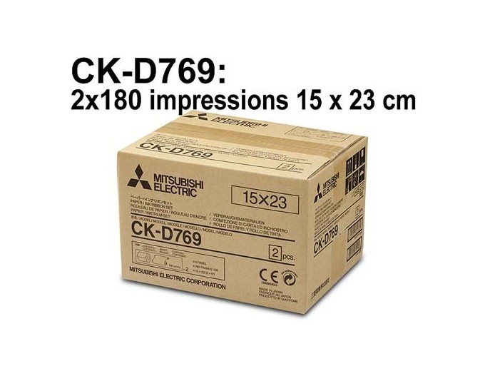 Mitsubishi 2x180 PHOTOS 15x23  CP-D70DW D707DW