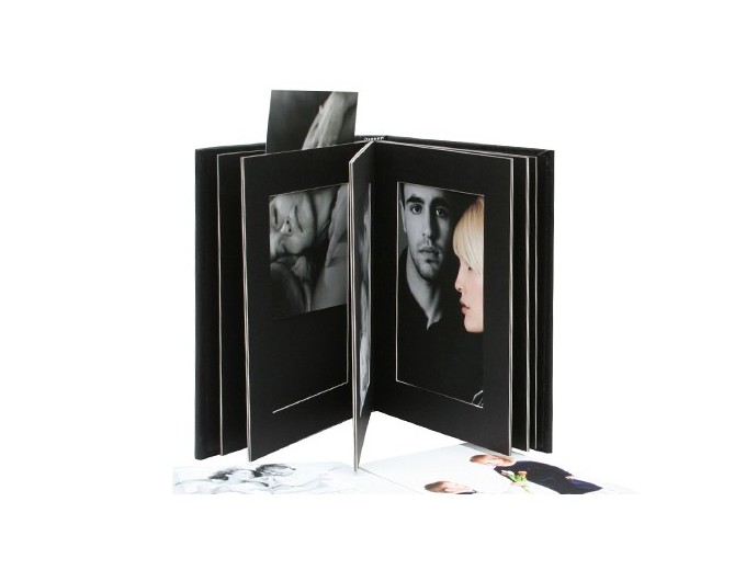 DEKNUDT ALBUM SIMILI CUIR 13X18 10 PHOTOS NOIR