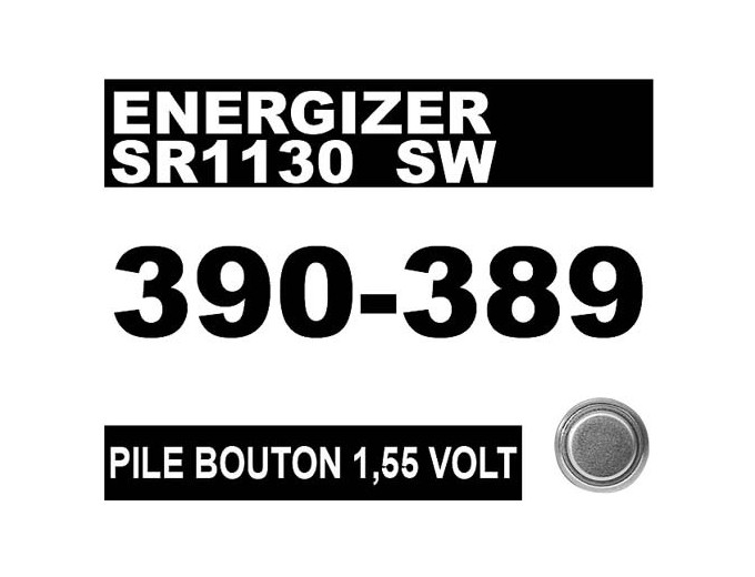 ENERGIZER 389-SR1130W   390-SR1130SW 1,55V (10)