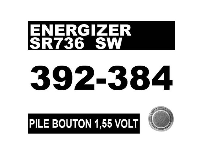 ENERGIZER PILE 392-SR LR41   384-SR736SW 1,55V(10)