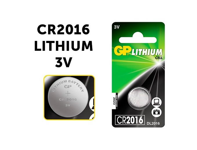 GP  PILE CR2016  LITHIUM 3V (10)