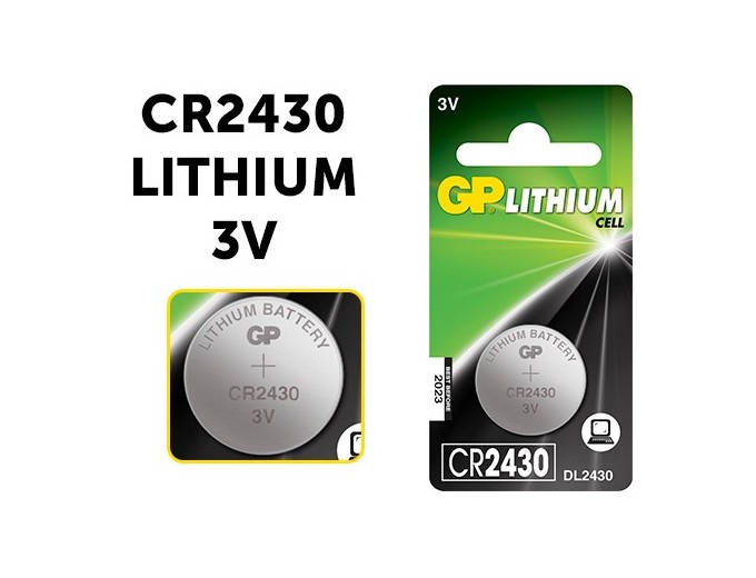 GP  PILE CR2430  LITHIUM 3V (10)