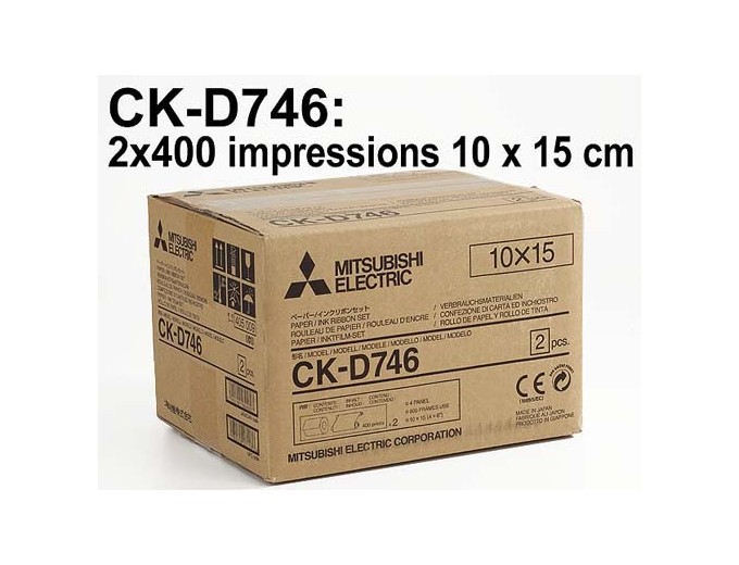 Mitsubishi 2x400 PH 10x15  CP-D70DW D707DW