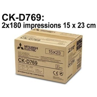 Mitsubishi 2x180 PHOTOS 15x23  CP-D70DW D707DW