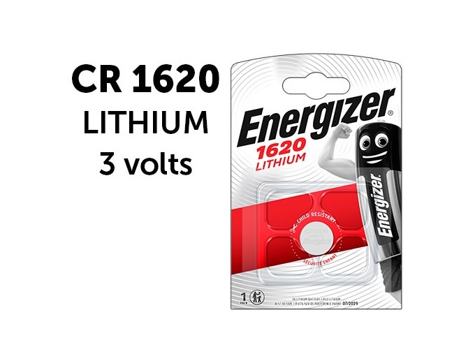 ENERGIZER   PILE CR1620 LITHIUM 3V (10)