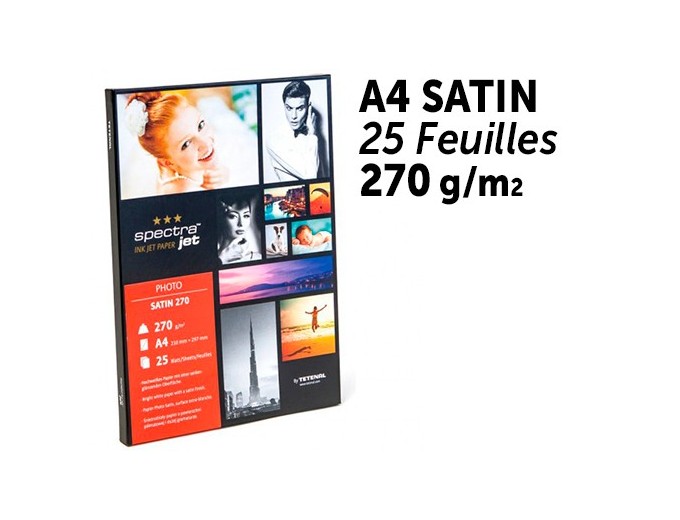 Spectrajet  boite A4 satin  270G 25f