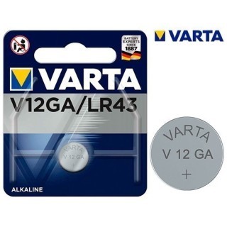 PILE VARTA  alcaline  LR43     V12GA