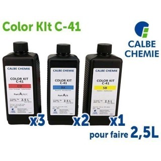 CALBE Chimie C41 COLOR KIT POUR FAIRE 2,5L