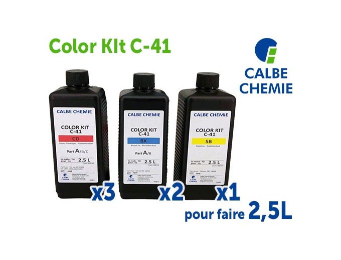 CALBE Chimie C41 COLOR KIT POUR FAIRE 2,5L