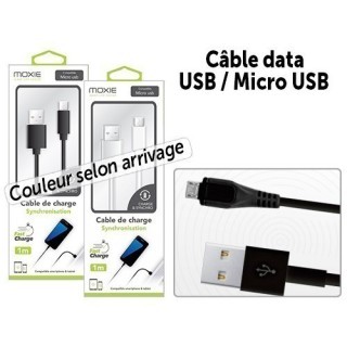 CABLE DATA USB - MICRO USB 1M COUL SELON ARRIVAGE
