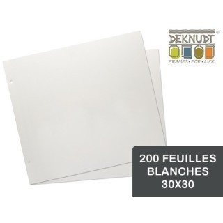 200 FEUILLES BLANCHES POUR ALB DEKN A66DH7 30X30