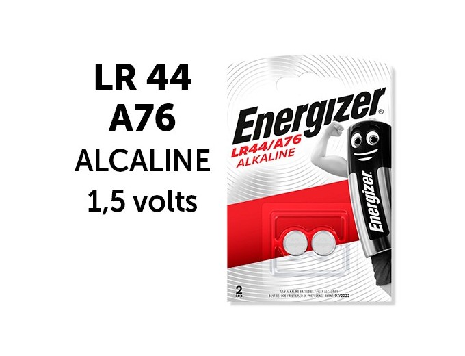 ENERGIZER   CTE 2 LR44 A76 ALCALINES 1,5V (10)