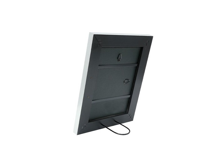 Deknudt cadre bois bord en couleur argenté S43RE1