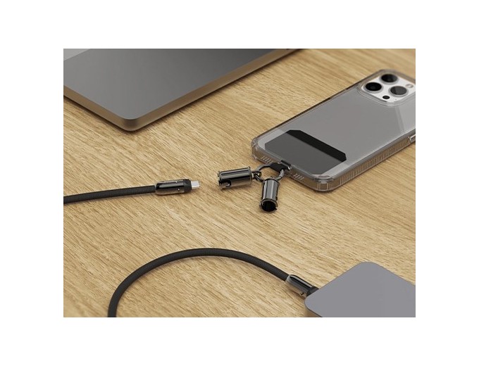 CABLE USB-C ET LANIERE POUR PORTABLE 1,2m de long