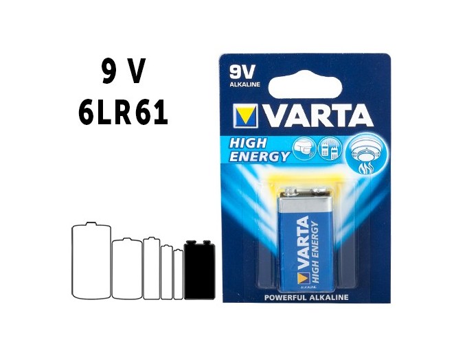 PILE VARTA  6LR61  High Energy