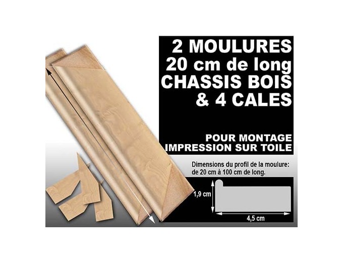 Deknudt 2 moulures pr chassis 4 cales
