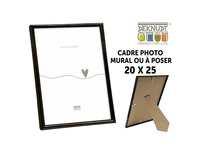 DEKNUDT CADRE RESINE NOIR FORMAT 20X25
