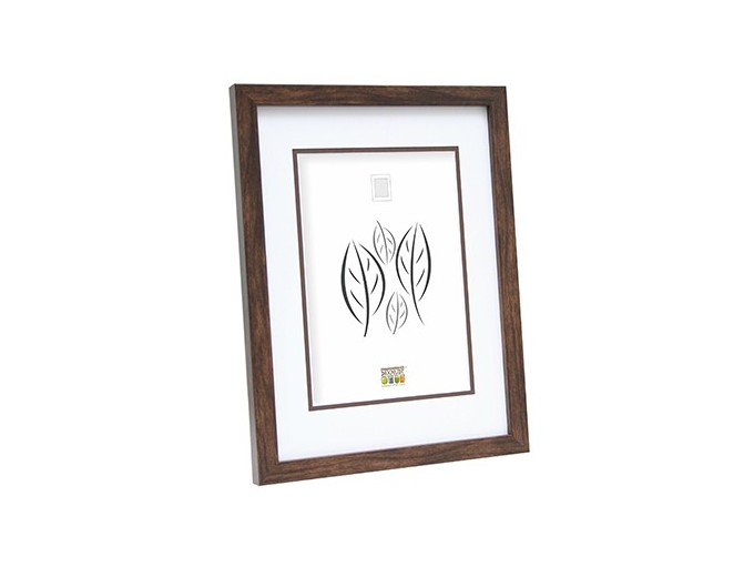 DEKNUDT CADRE BOIS BRUN LARG14 cm   PP 18x24cm