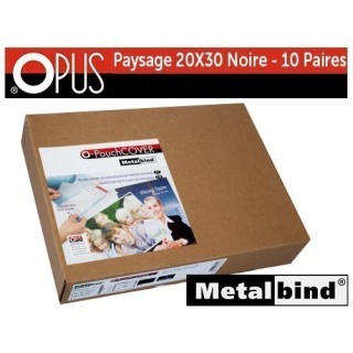 OPUS couverture noire 20x30  10 paires  20 pces