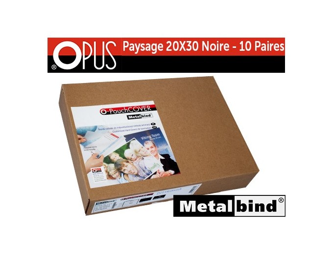 OPUS couverture noire 20x30  10 paires  20 pces