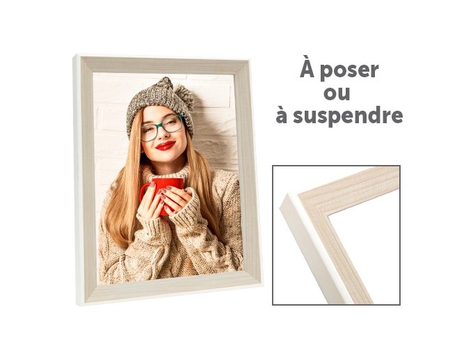 Deknudt cadre résine avec bord blanc S46CH