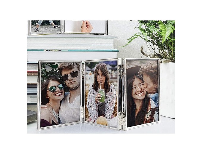 WALTHER CADRE TRIPTYQUE  CHLOE  10x15 SILVER