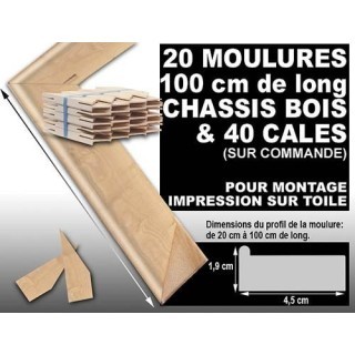Deknudt 20 moulures pour chassis 40 cales
