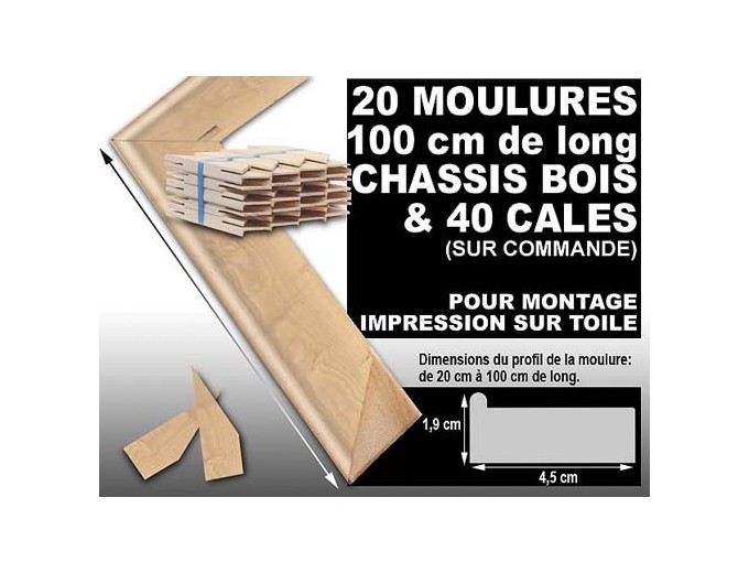 Deknudt 20 moulures pour chassis 40 cales