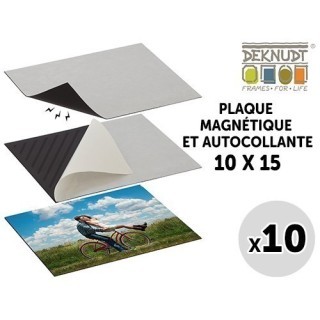 LOT 10 PLAQUES MAGNETIQUE ET AUTOCOLLANTE pr 10X15