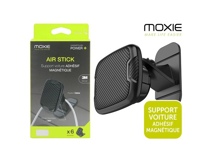 SUPPORT VOITURE ADHESIF MAGNETIQUE REPOSITIONNABLE