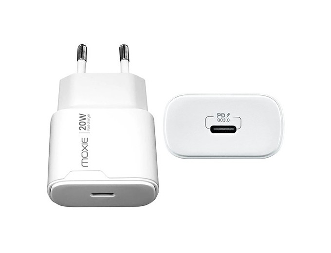 CHARGEUR SECTEUR RAPIDE MOXIE 20W TYPE C (1)
