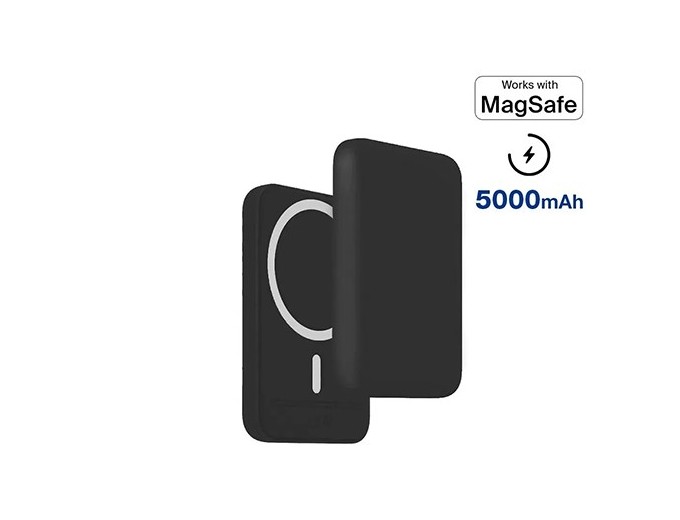 *BATTERIE DE SECOURS INDUCTION MAGSAFE 5000MAH NOI