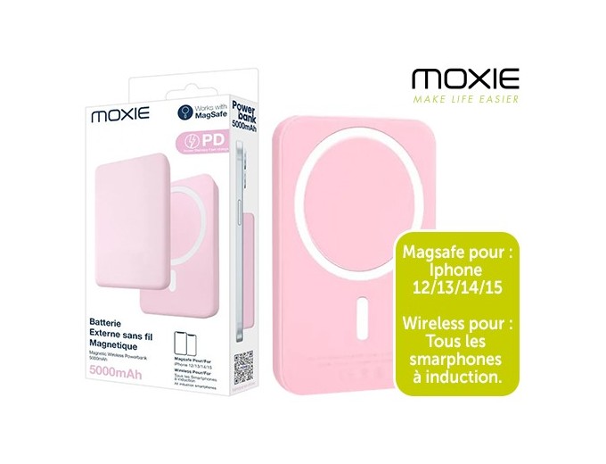 *BATTERIE DE SECOURS INDUCTION MAGSAFE 5000MAH ROS